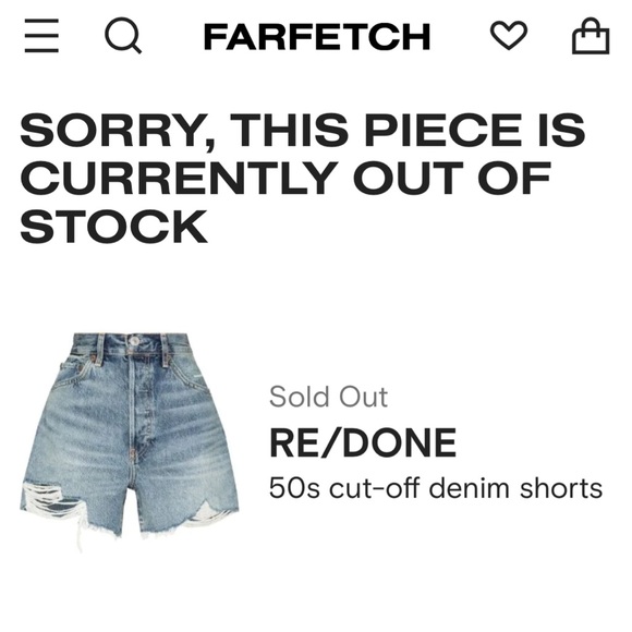 Levi’s Re/Done 50s shorts ✨new with tags✨blue OUT OF STOCK $225 - Picture 14 of 14